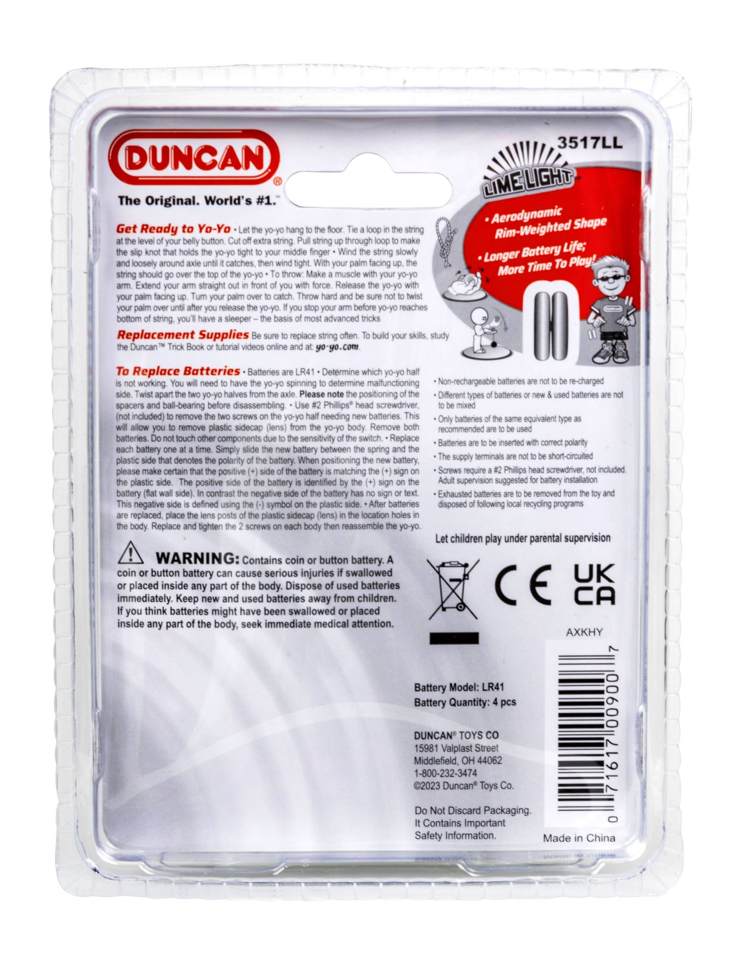 Duncan Lime Light Light-Up Yo-Yo