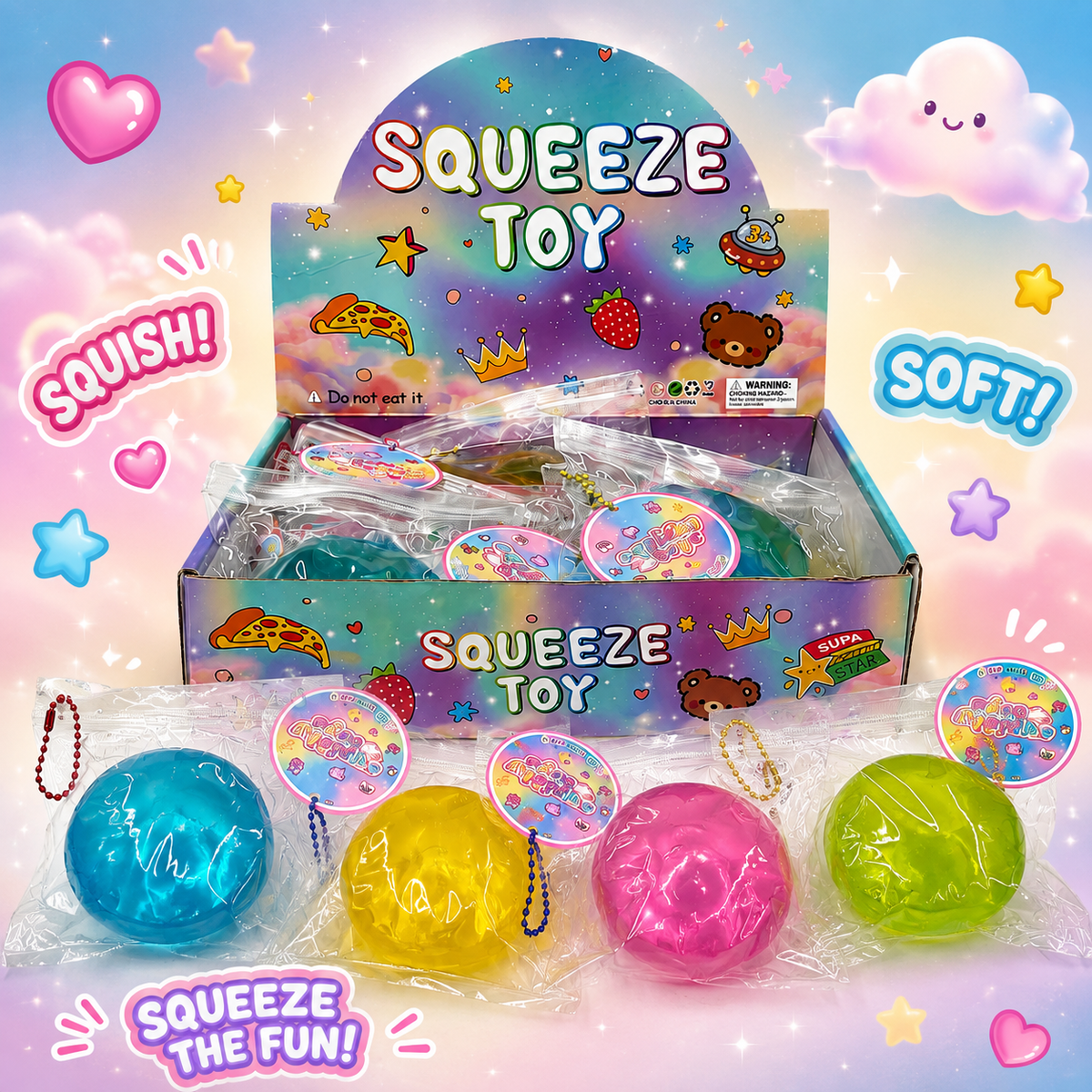 Colorful Coconut Oil Squeeze Ball MSND22