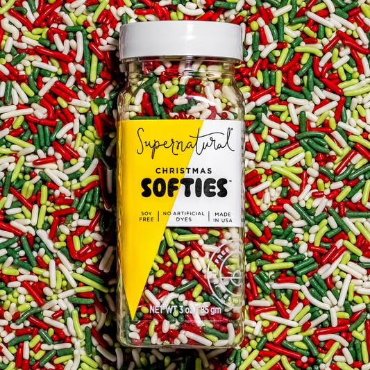 Dye-Free Christmas Softies Sprinkles, 3oz