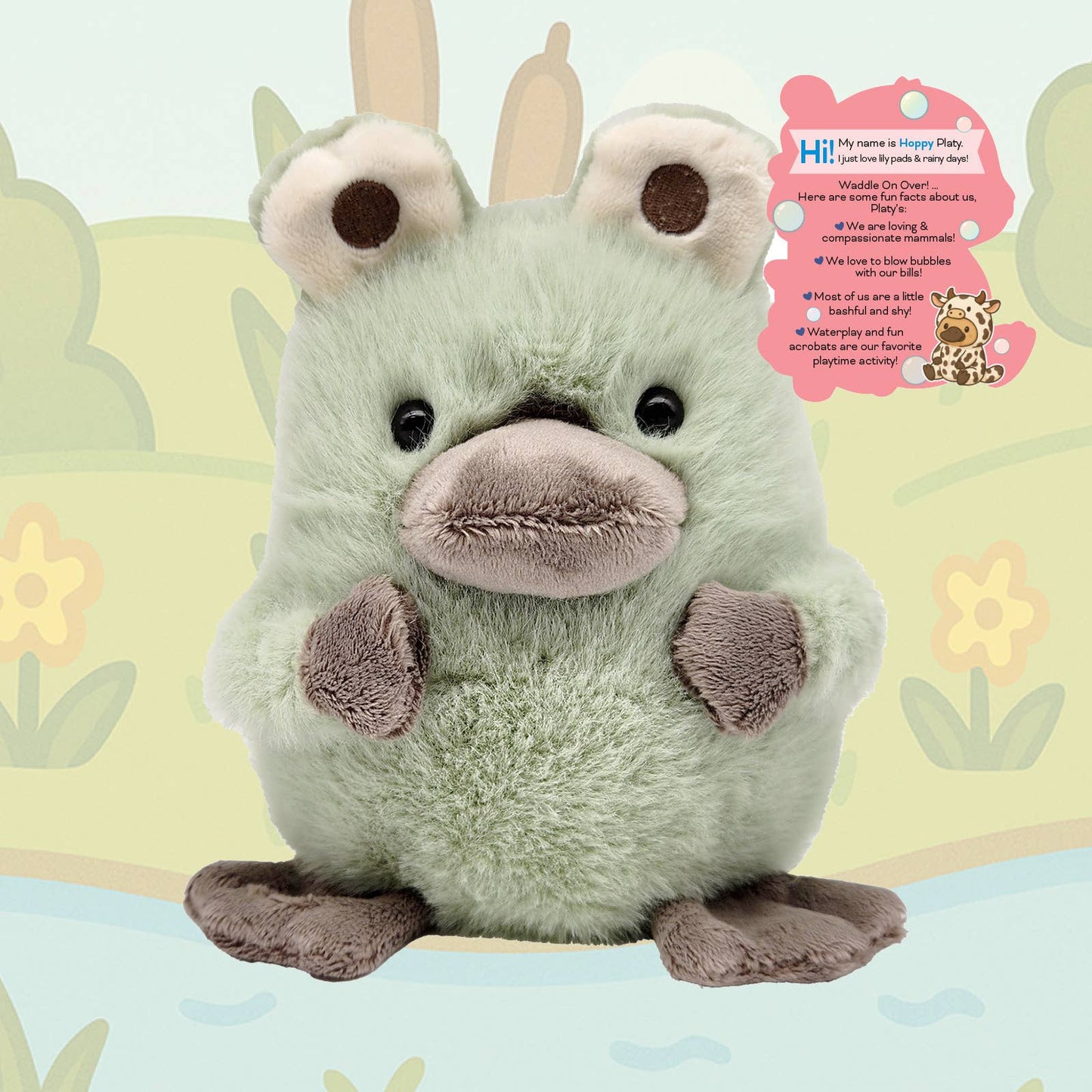 BHTB 12pc Platypus Plushee Collection 6 Assorted Styles