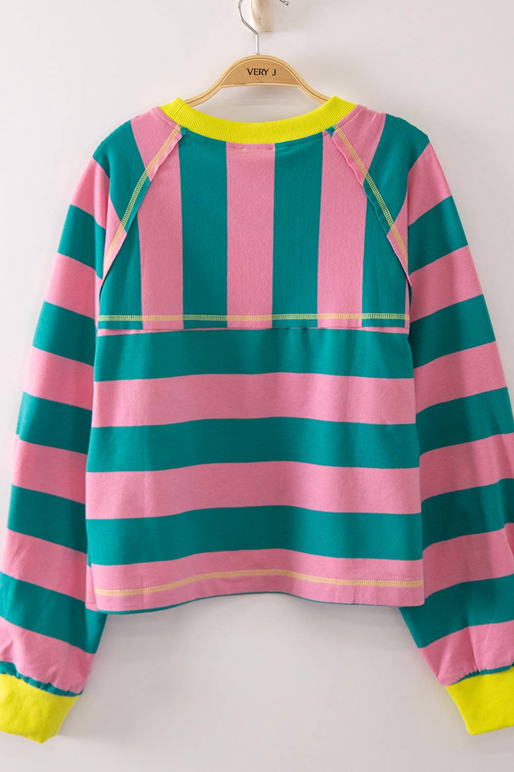 Casual Stripe Cropped Top