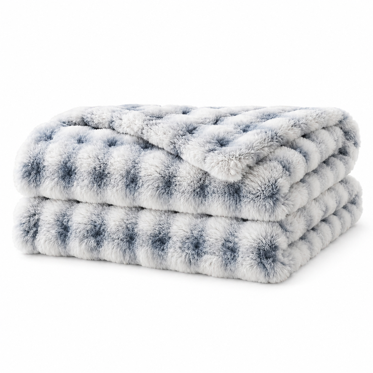 Luxury Tufted Faux Fur Throw Blanket
