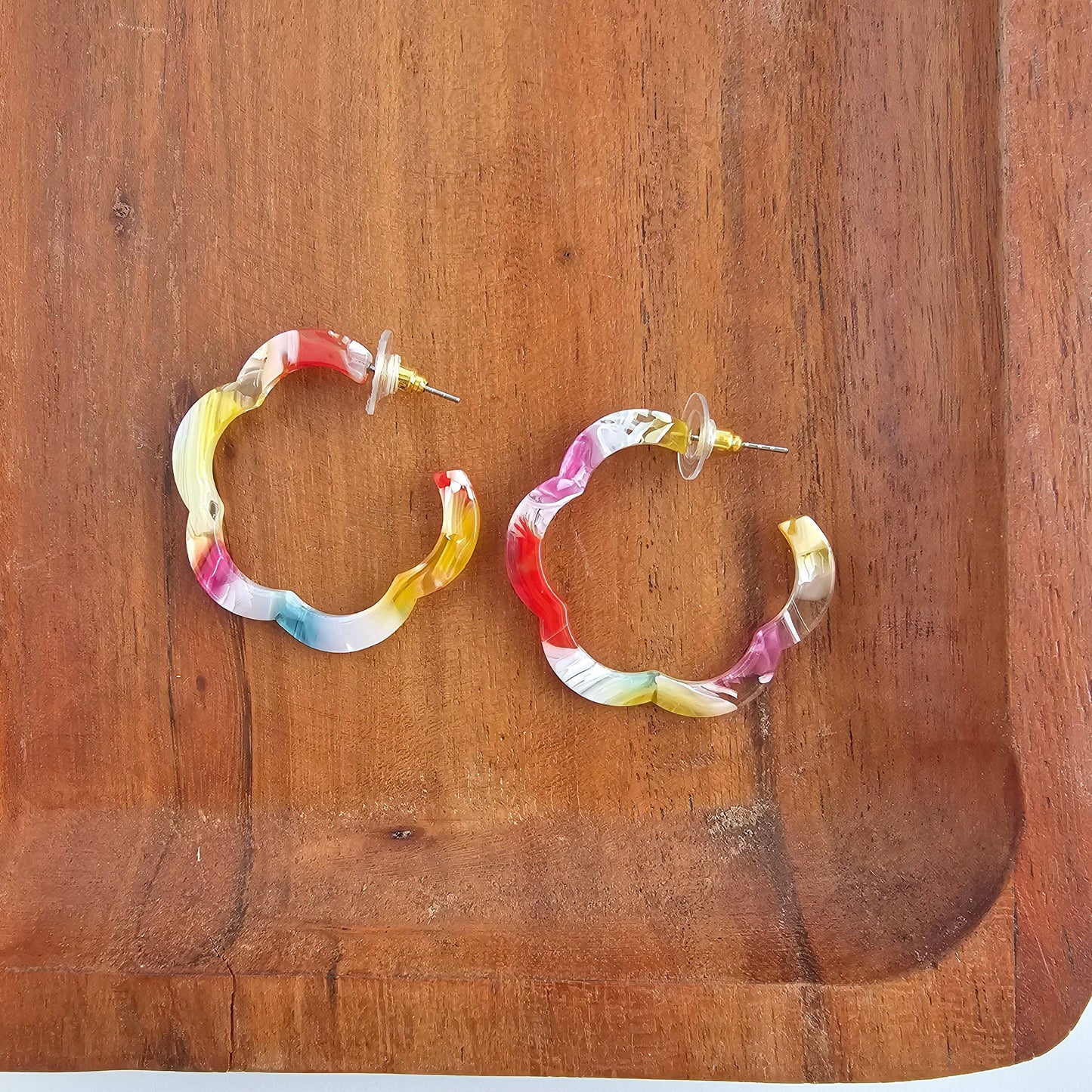 Posey Hoops - Technicolor // Spring Summer Earrings Jewelry