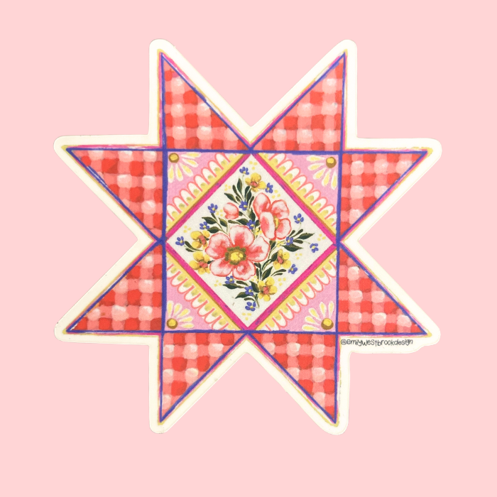 Marigold Quilt Sticker