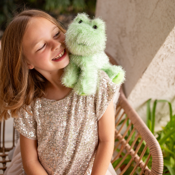 Shimmers Frog Plush 8"-10"H