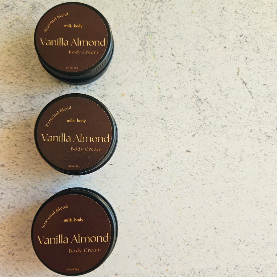 Vanilla Almond Mini Goat Milk + Tallow Body Cream