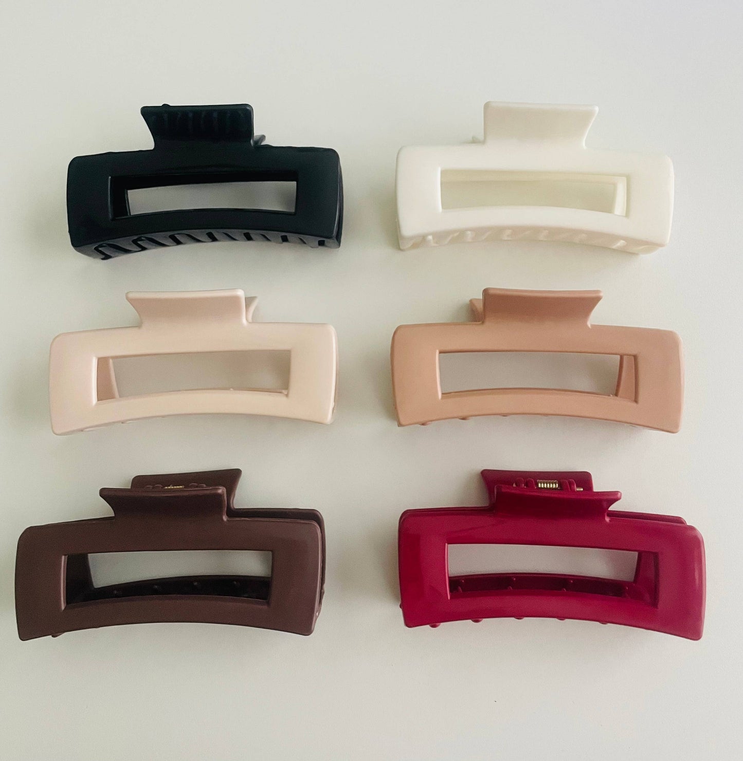 Rectangle Silicone Bendable Claw Clips