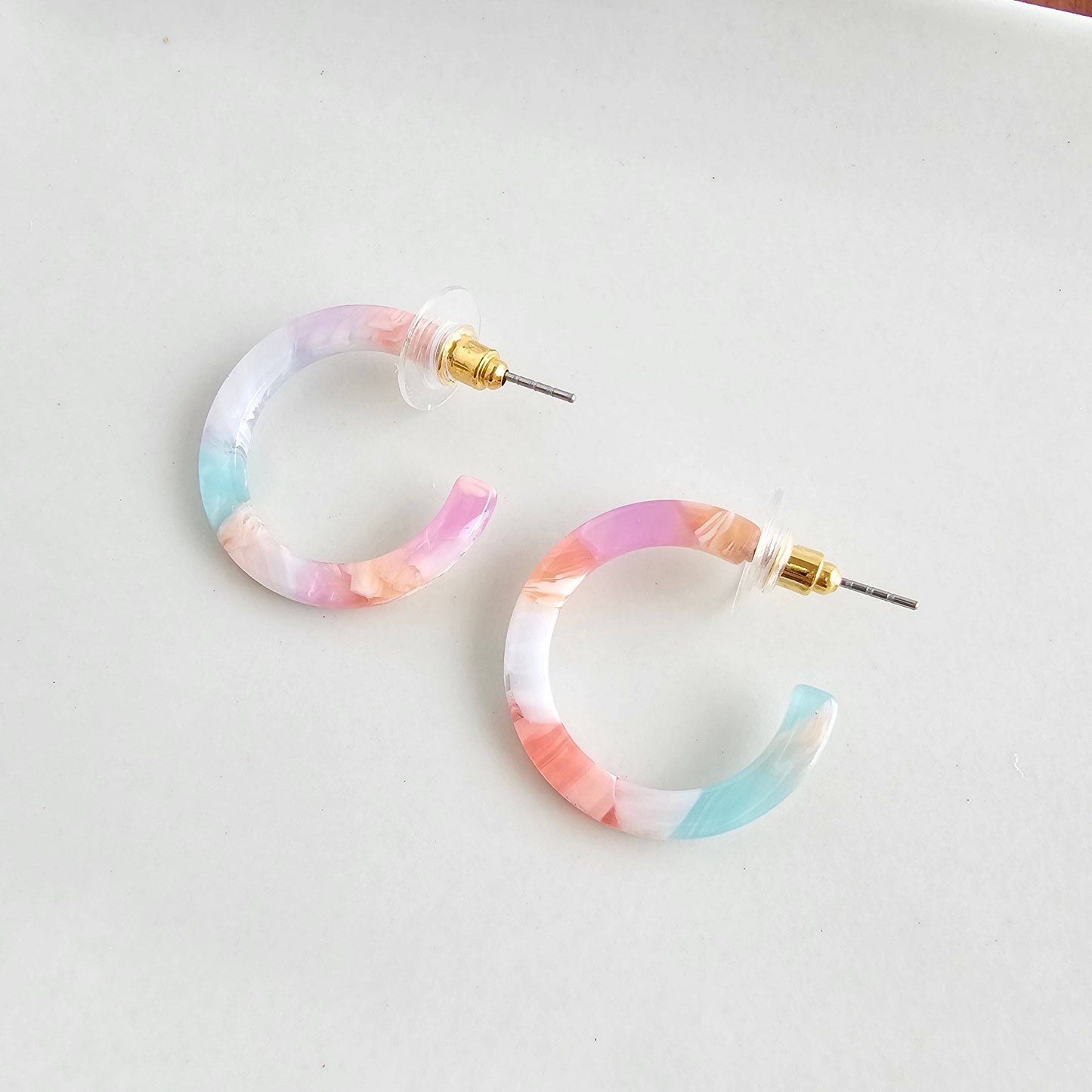 Cam Mini Hoops - Afterglow // Summer Spring Jewelry Earrings