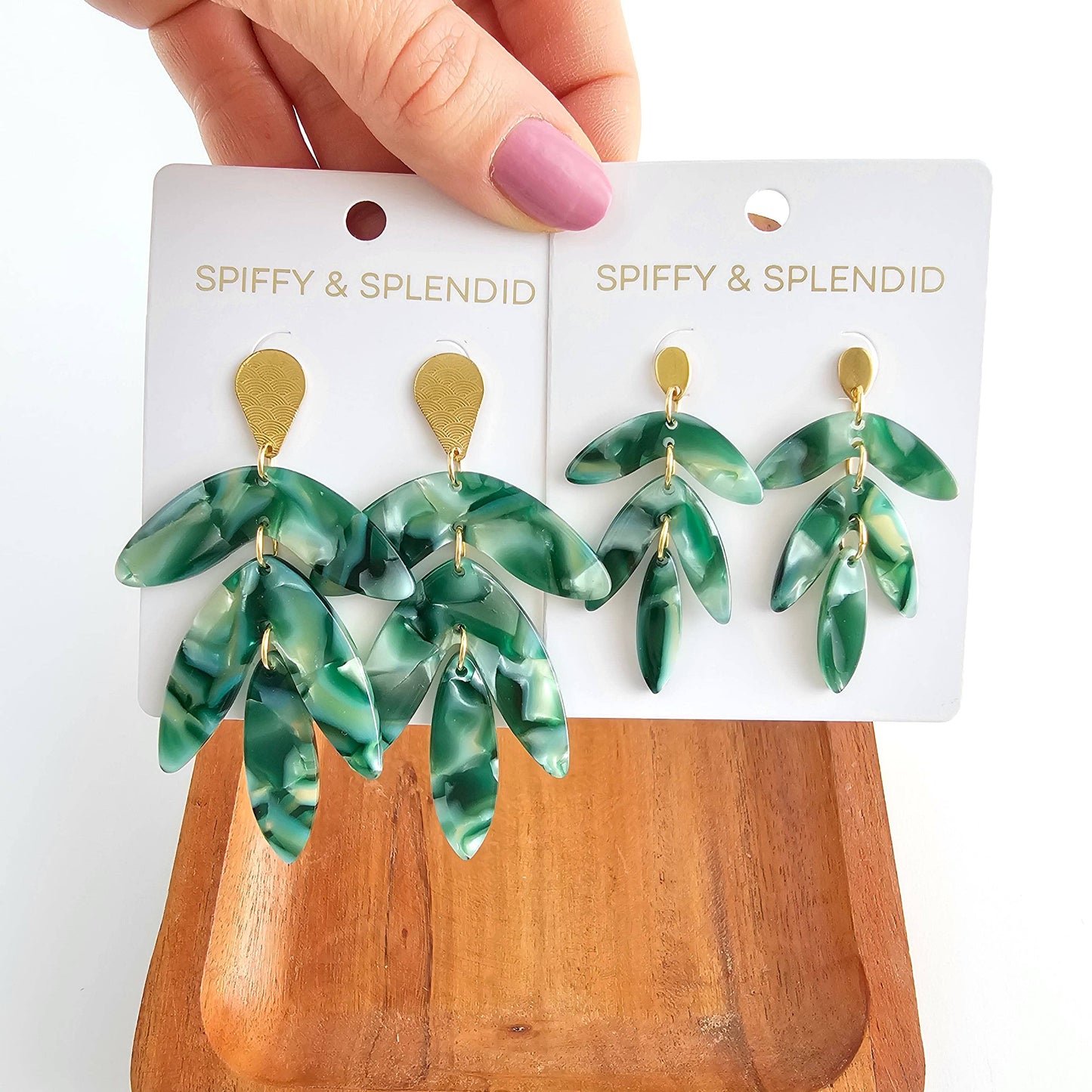 Mini Kailani Earrings - Palm Lustre // Resort Summer Jewelry