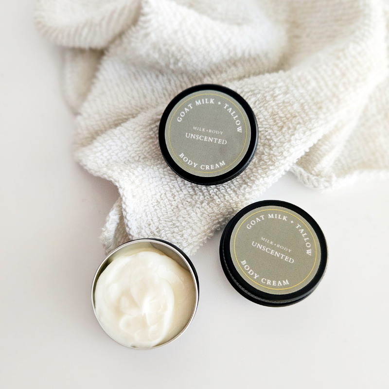 Mini Goat Milk + Tallow Body Cream | Unscented