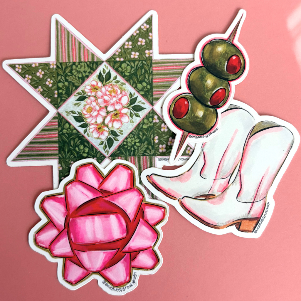 Fern Quilt Sticker