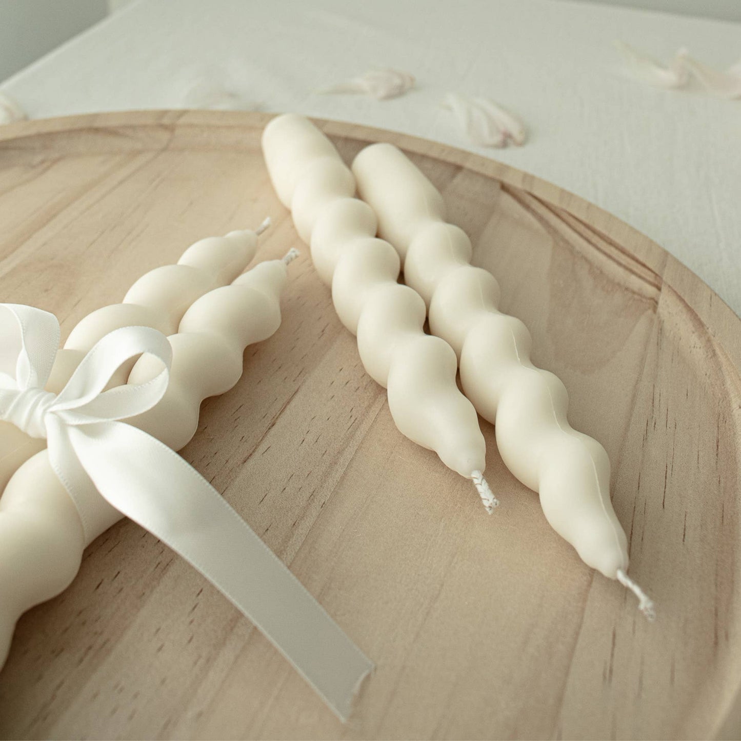 Twisted Taper Candles, Handmade Soy Wax Candles