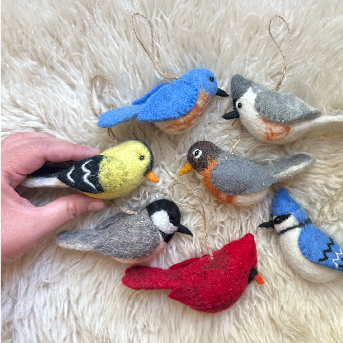 Felt Bird Ornaments