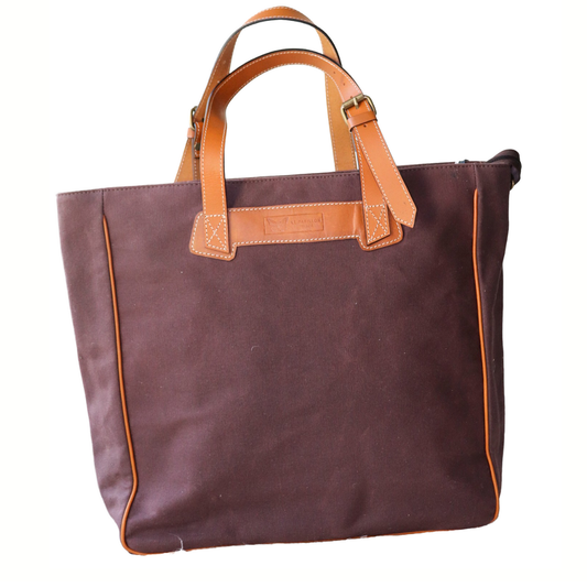 Belle Brown Canvas XL Tote