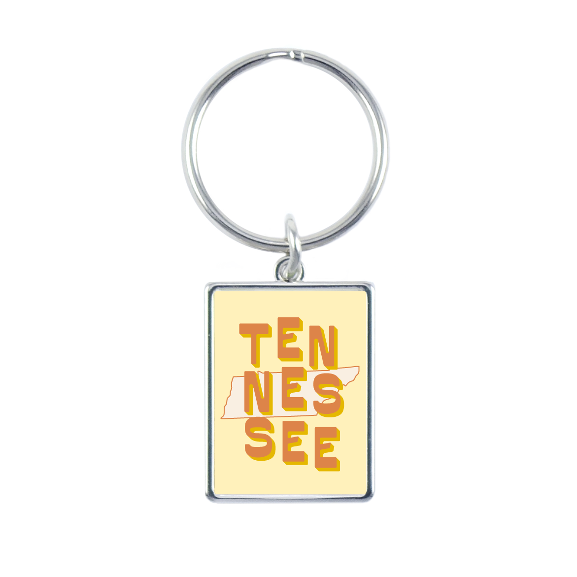 Tennessee State Love Keychain  -  Lucky Feather