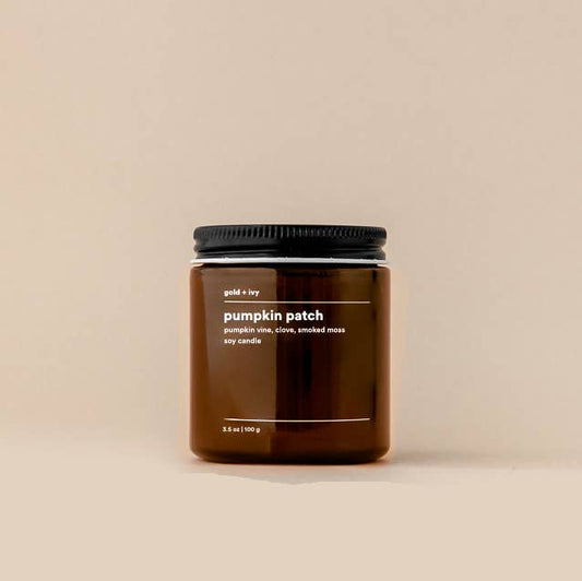 Pumpkin patch soy candle - pumpkin vine, clove, smoked moss