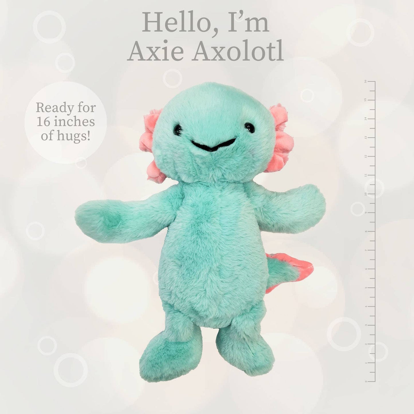 Aqua Axolotl- WS Lushee 16"