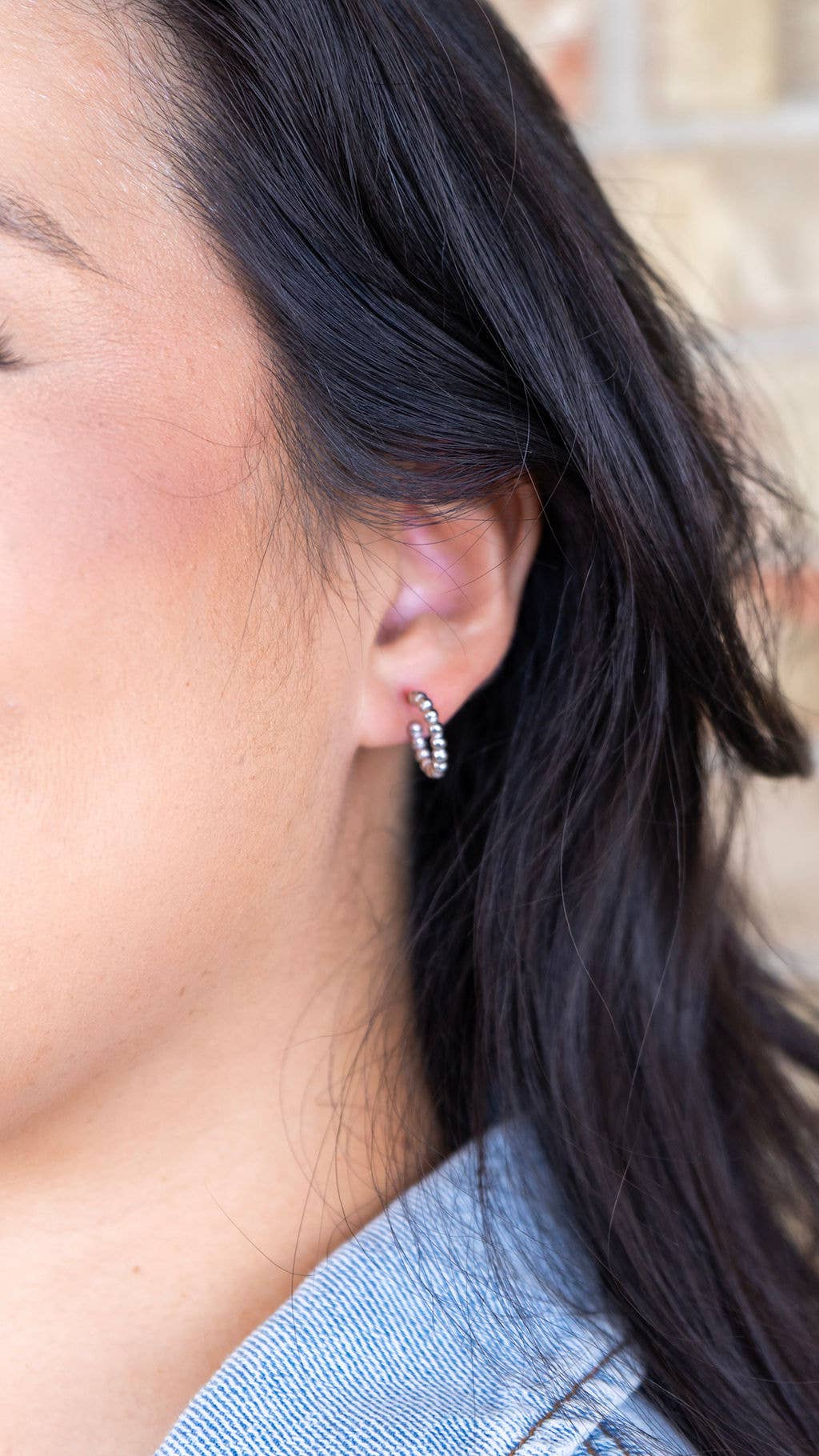 Luxe Bridget Hoops - Silver // Earrings, Jewelry, Waterproof