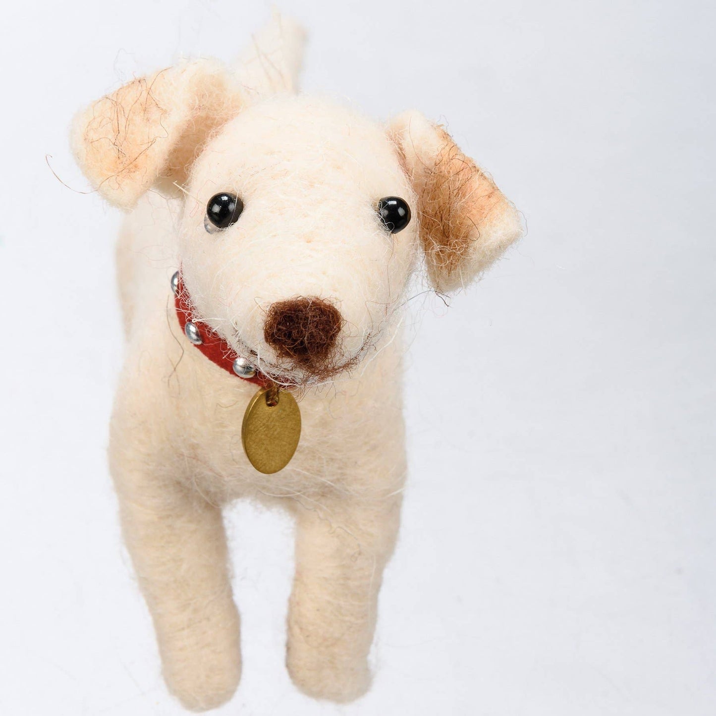 Lab Pup Felt Dog With Collar Critter