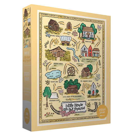 Little House on the Prairie Map - 500 Piece Jigsaw Puzzle