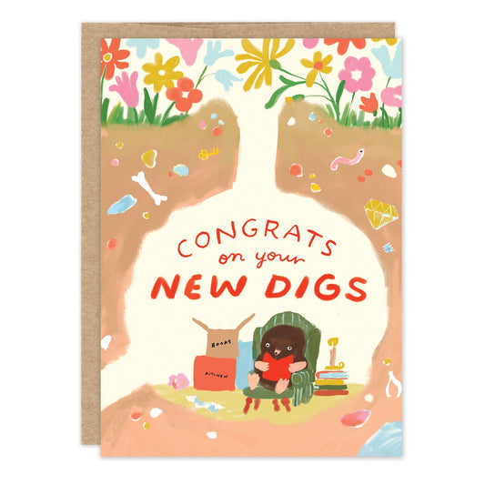 New Digs New Home Card