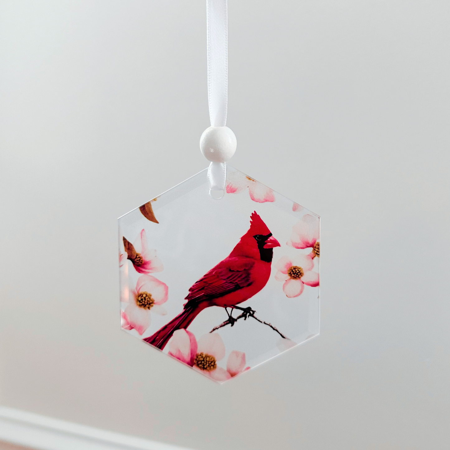 Window Charm -  Cardinal | Suncatcher | Window Art