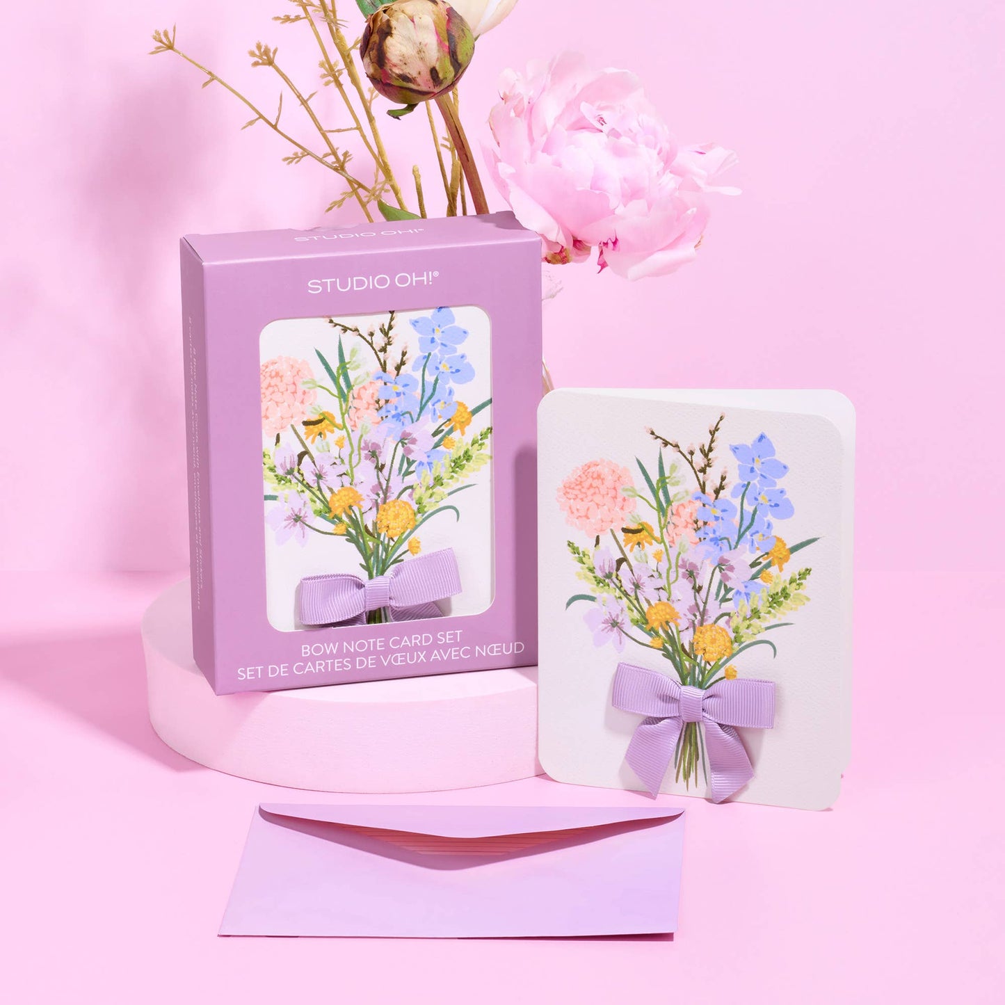 Blissful Bouquet Bow Note Card Set