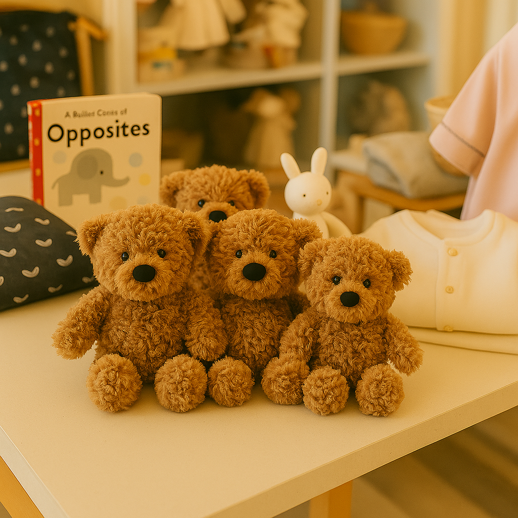 Classic Plush Weighted Teddy Bear - "Archie" - Baby Gift