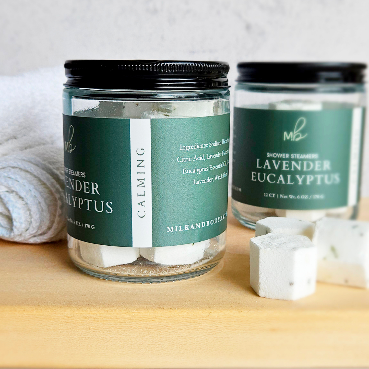 12ct Mini Shower Steamer Jars | Aromatherapy