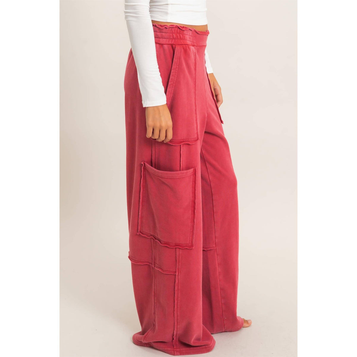Mineral Wash Cargo Pocket Pants