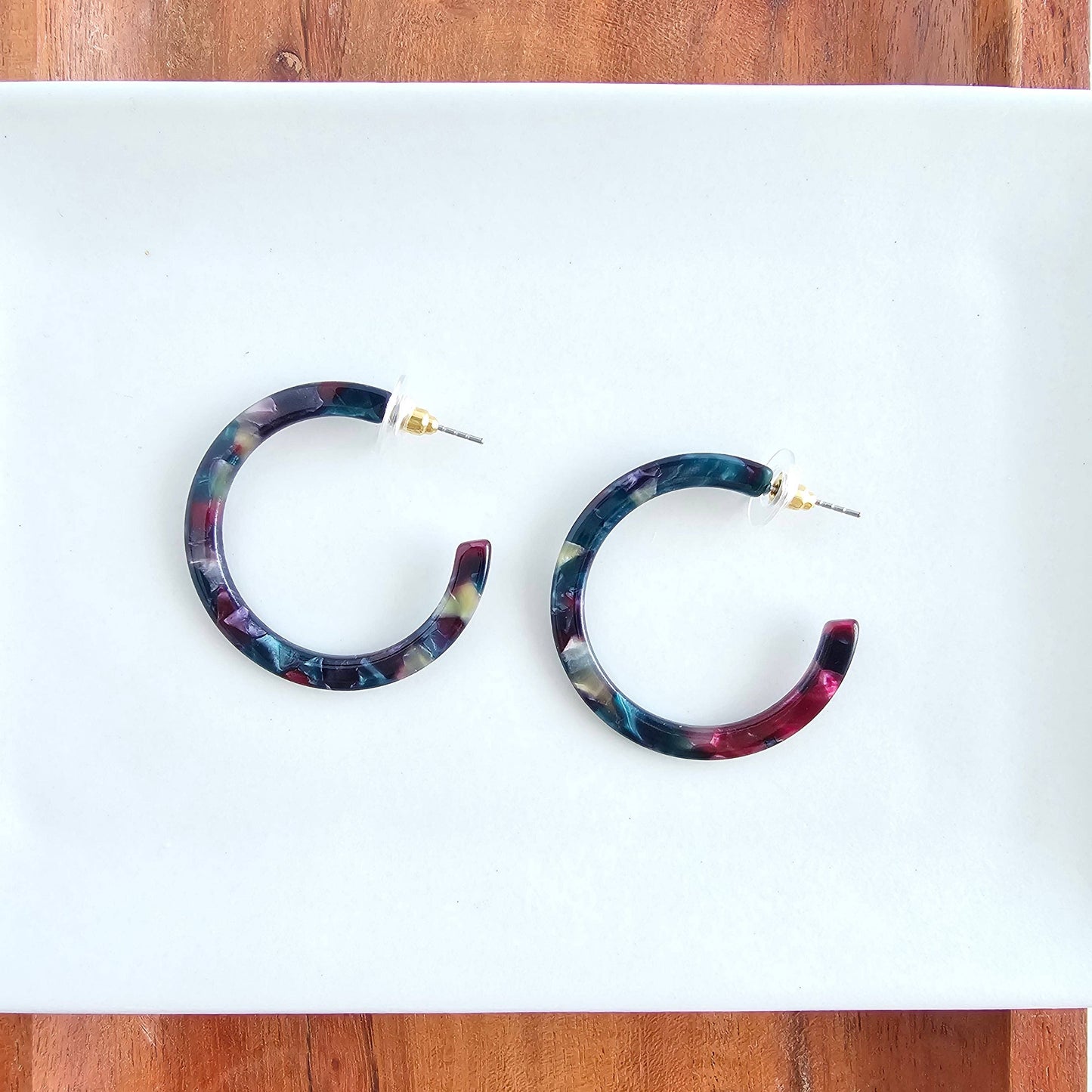 Camy Hoops - Jeweled Twilight // Jewelry, Earrings, Fall