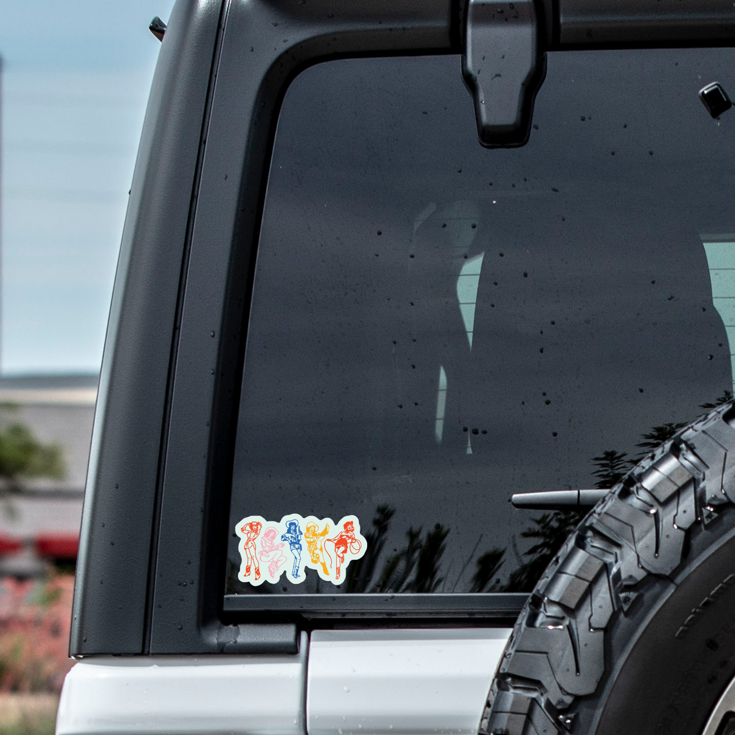 Cowgirl Retro Pinup High Quality Vinyl Sticker