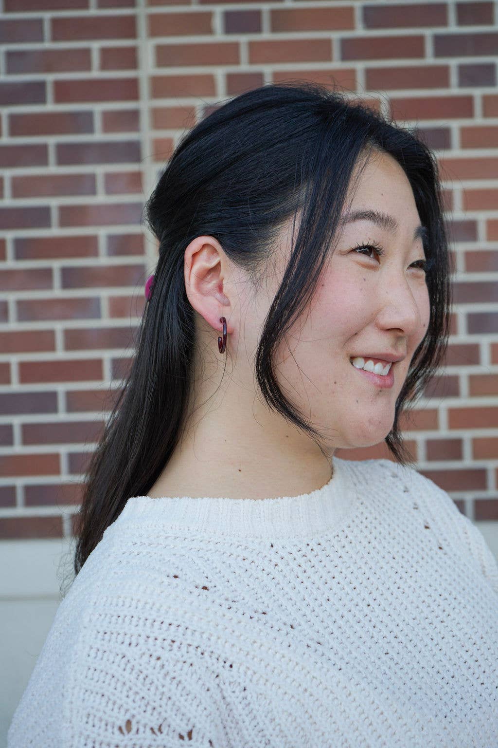 Cam Mini Hoops - Maroon // Jewelry, Earrings, Fall
