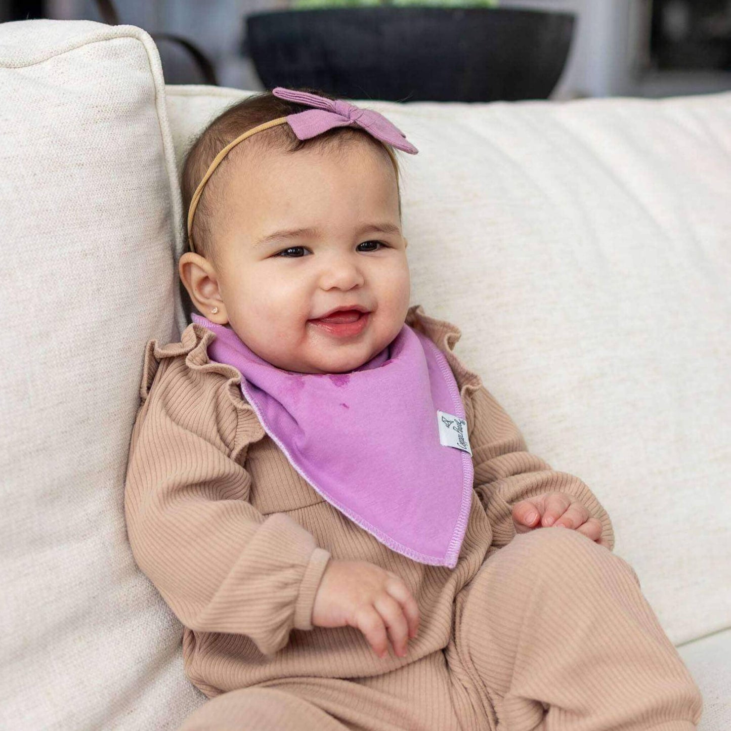 4 Pack Baby Bandana Bibs - Flora