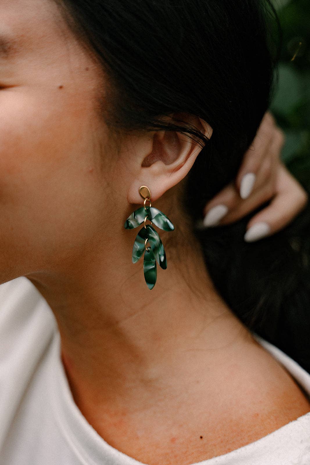 Mini Kailani Earrings - Palm Lustre // Resort Summer Jewelry