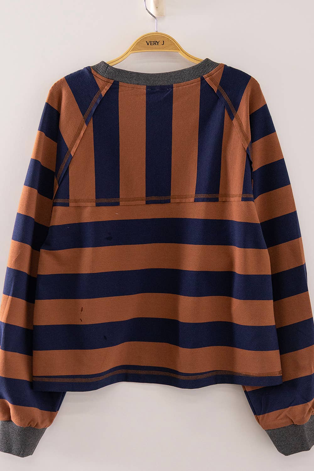 Casual Stripe Cropped Top