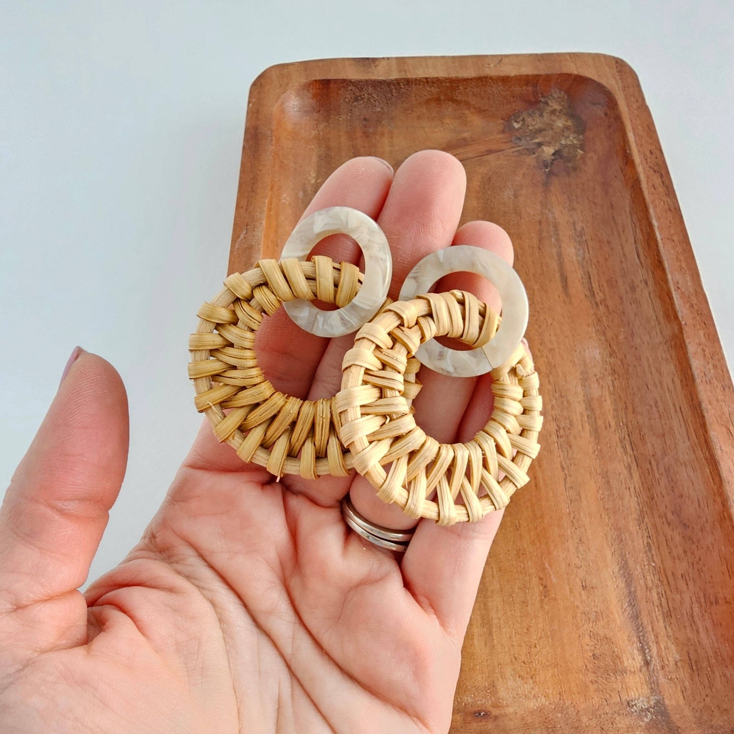 Calypso Earrings - Dark Rattan // Resort Summer Jewelry