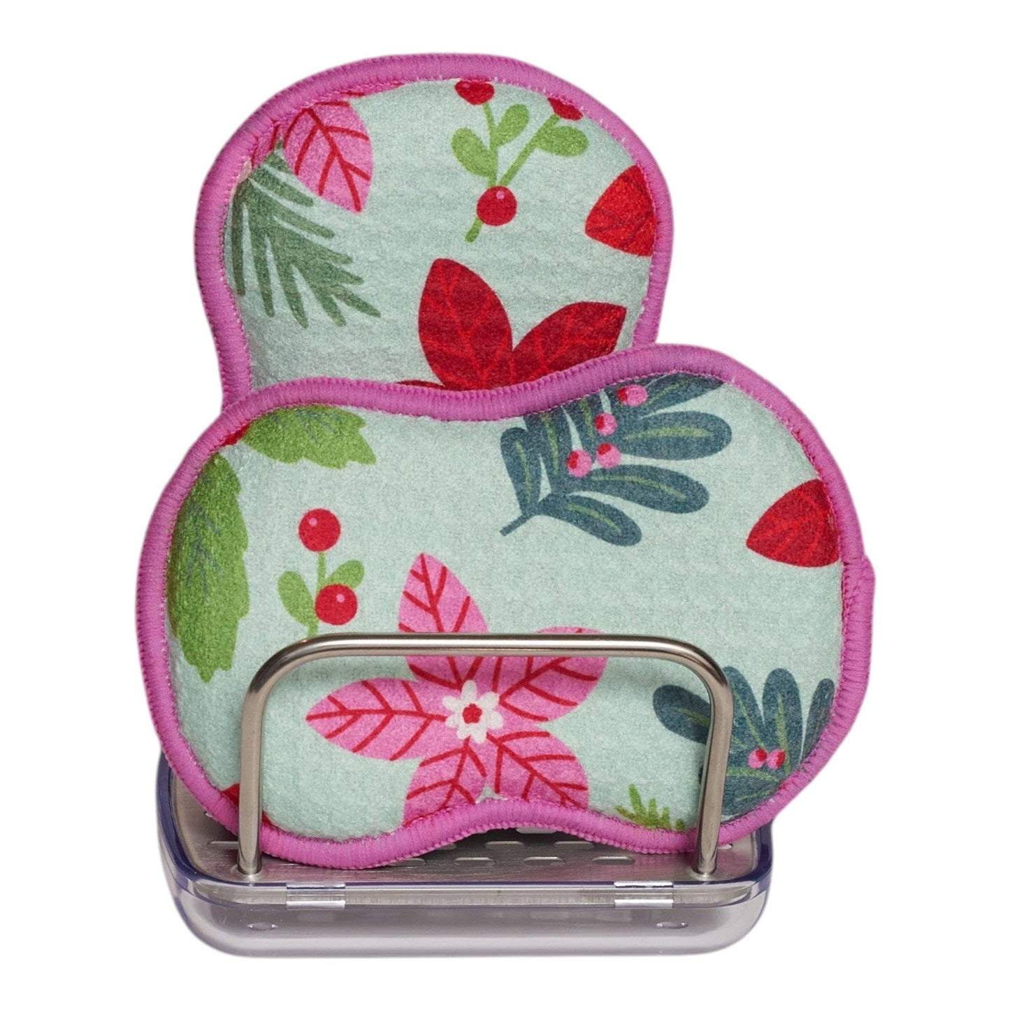 RE:usable Sponges (Set of 3) -  Poinsettia Garden