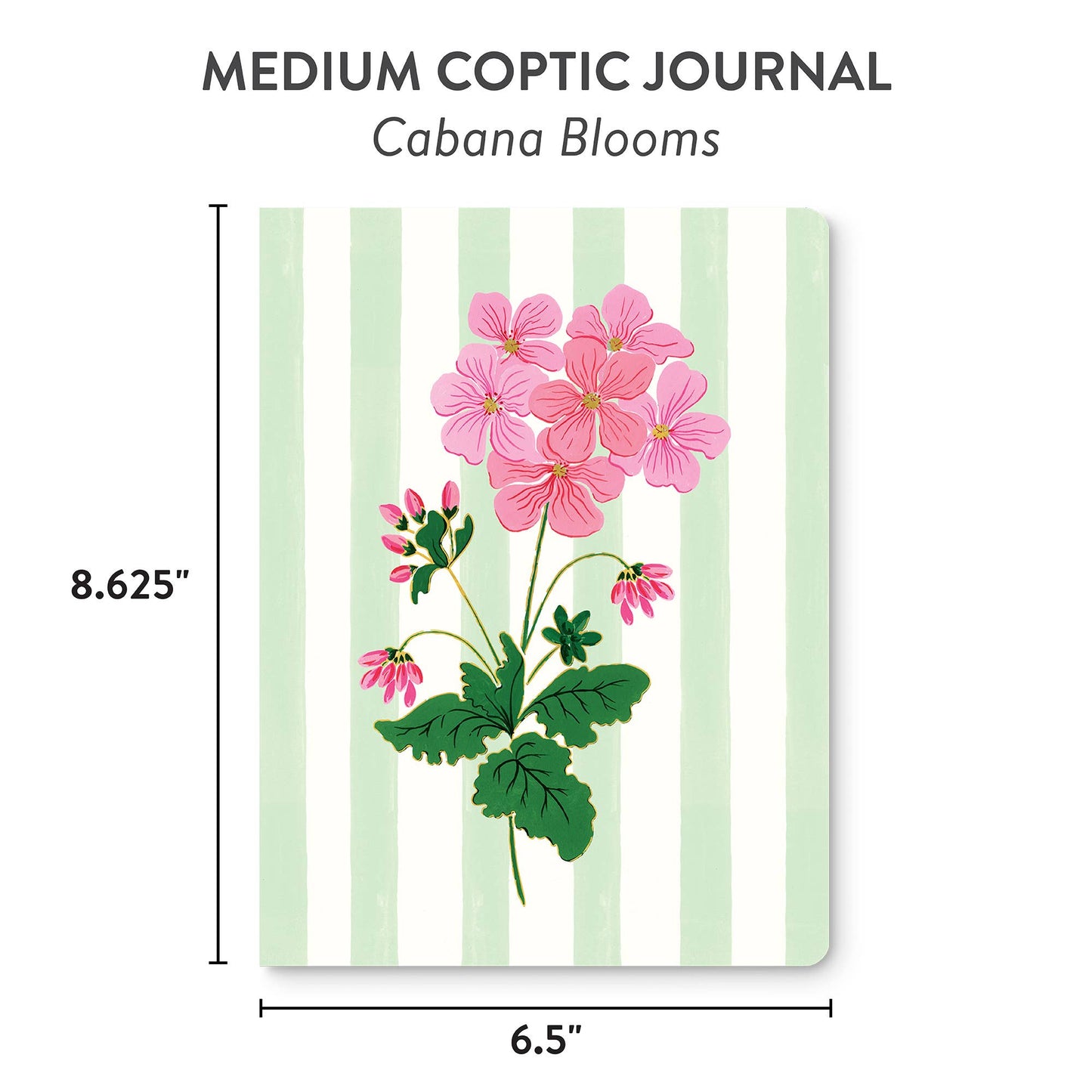 Cabana Blooms Medium Coptic-Bound Journal