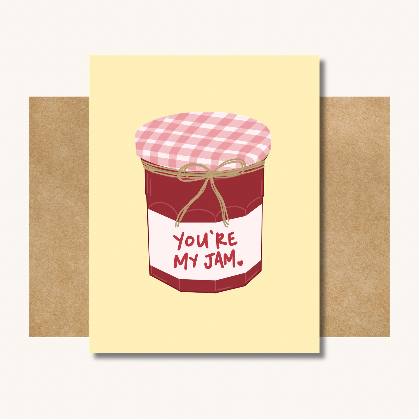 You're My Jam Valentines Card -- Funny Valentine's Day Card