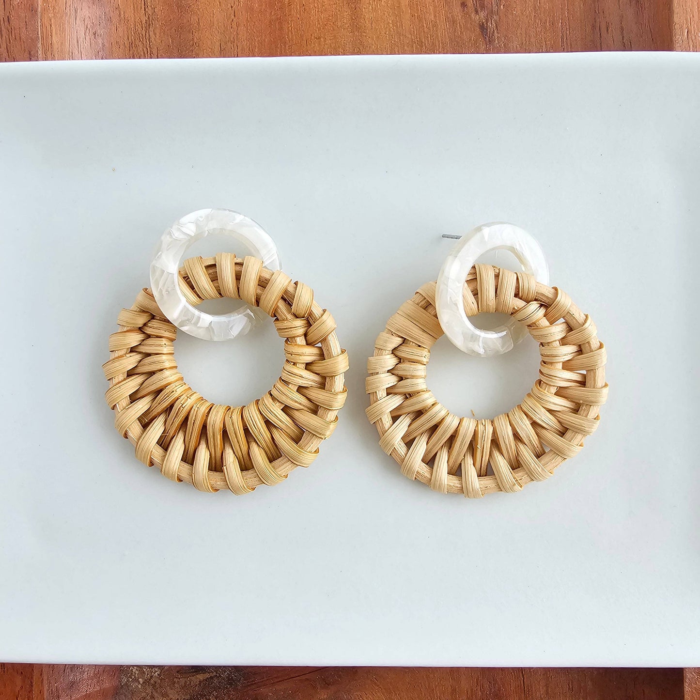 Calypso Earrings - Dark Rattan // Resort Summer Jewelry
