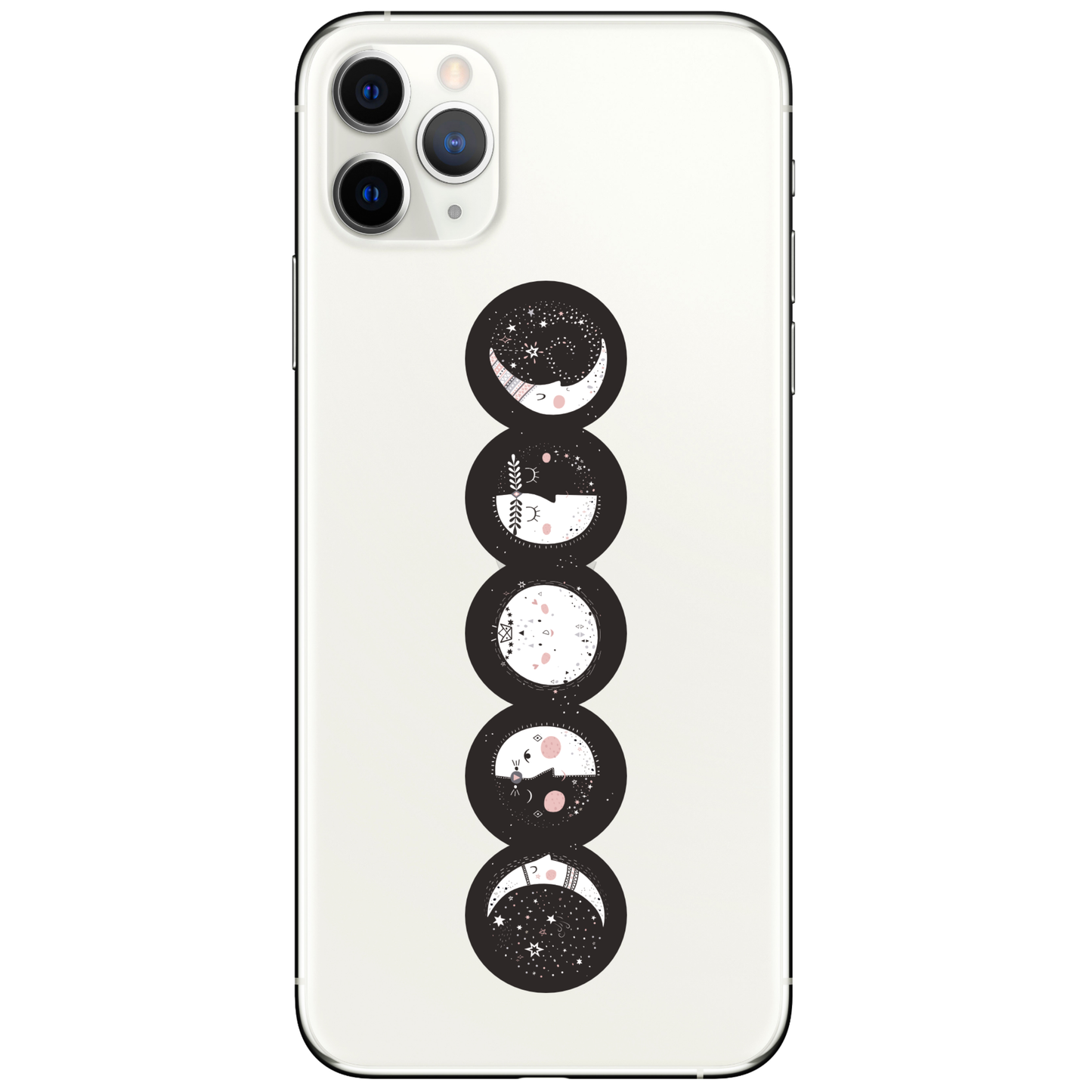 Folk Lunar Phases Moon High Quality Vinyl Sticker