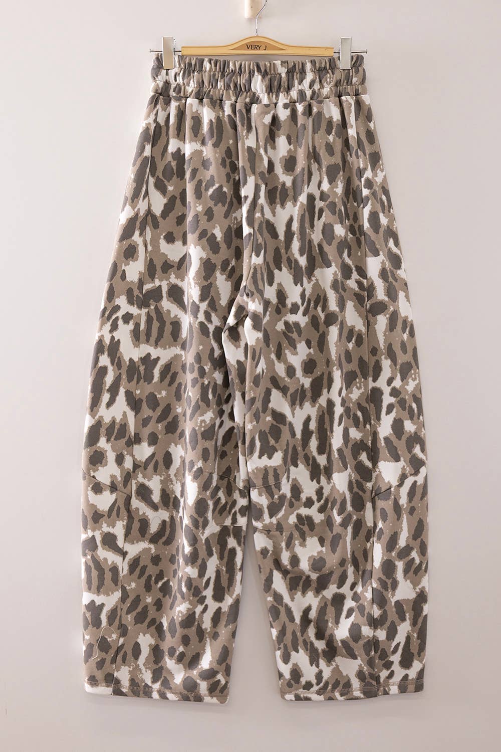Abstract Leopard Barrel Pants