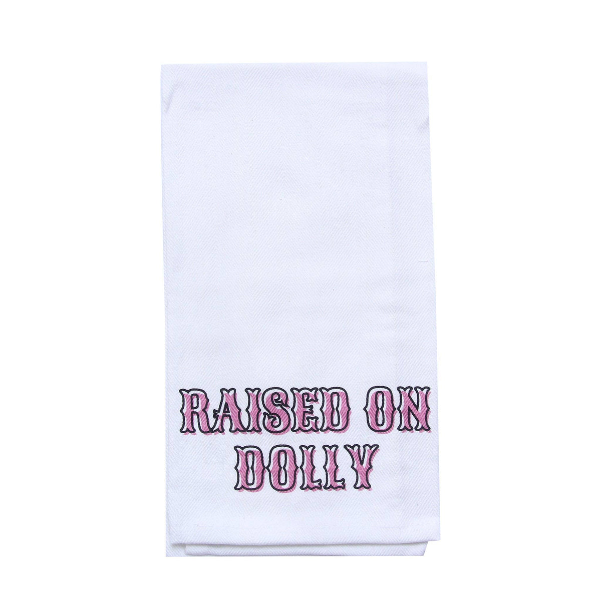 Raised On Dolly Tea Towel