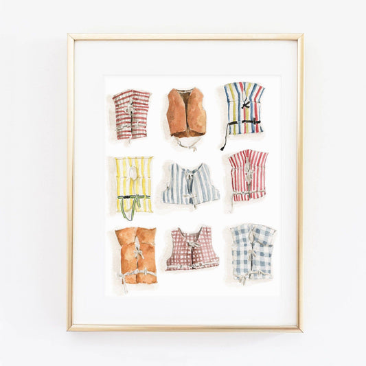 Boat coats art print