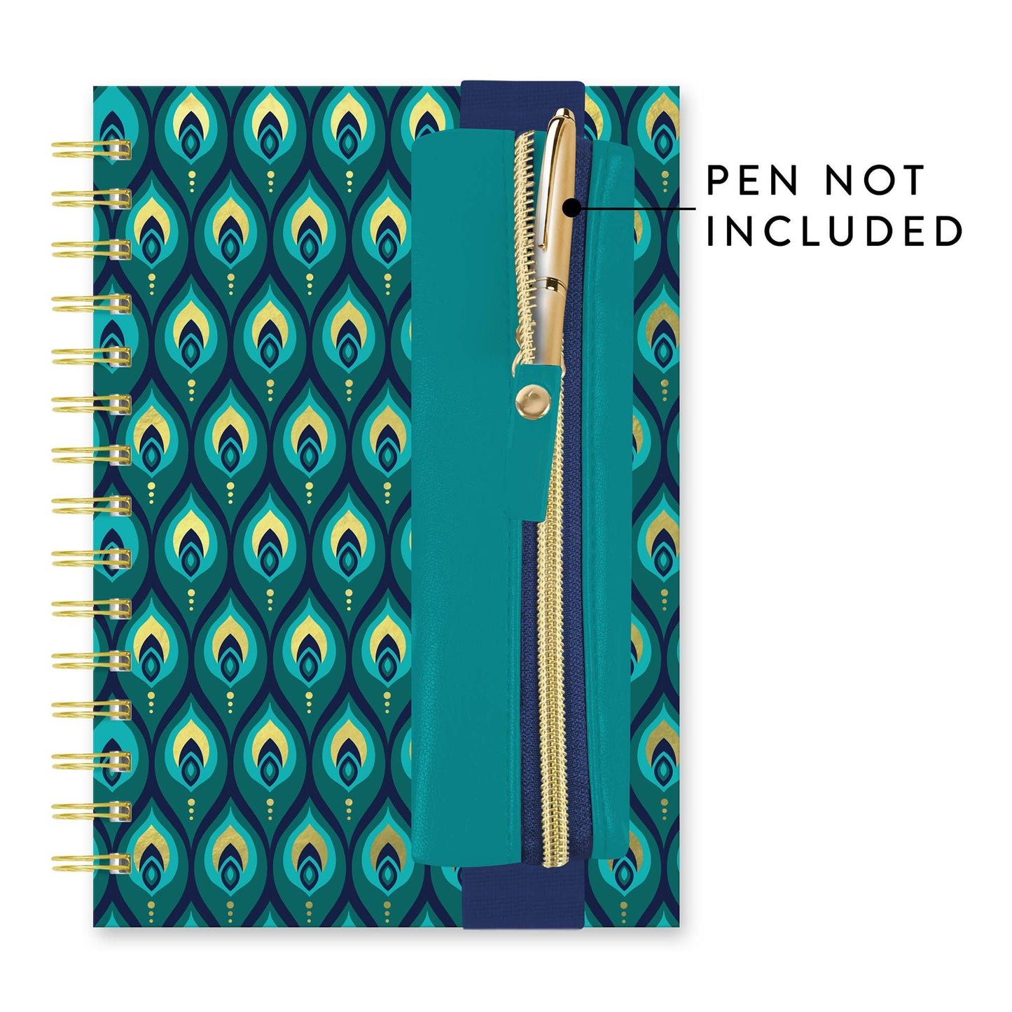 Cascading Plumes Oliver Notebook with Pen Pocket