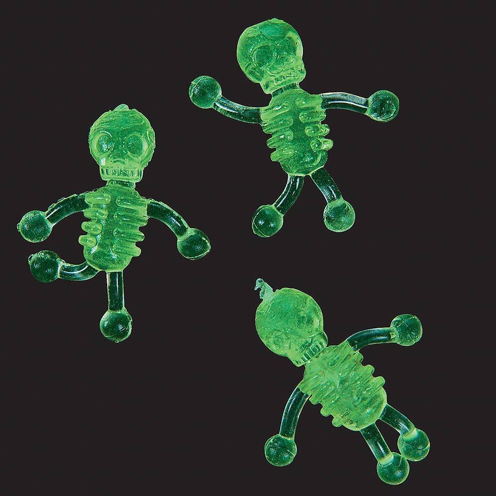 Glow in The Dark Sticky Tumbling Skeletons