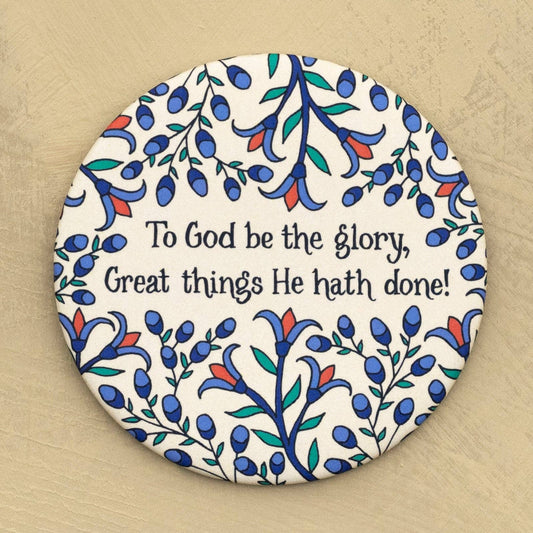 To God Be the Glory Hymn Magnet