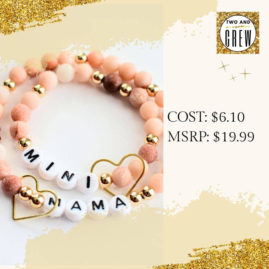 Mama Mini Bracelet Set – Motherhood Jewelry, mom gift