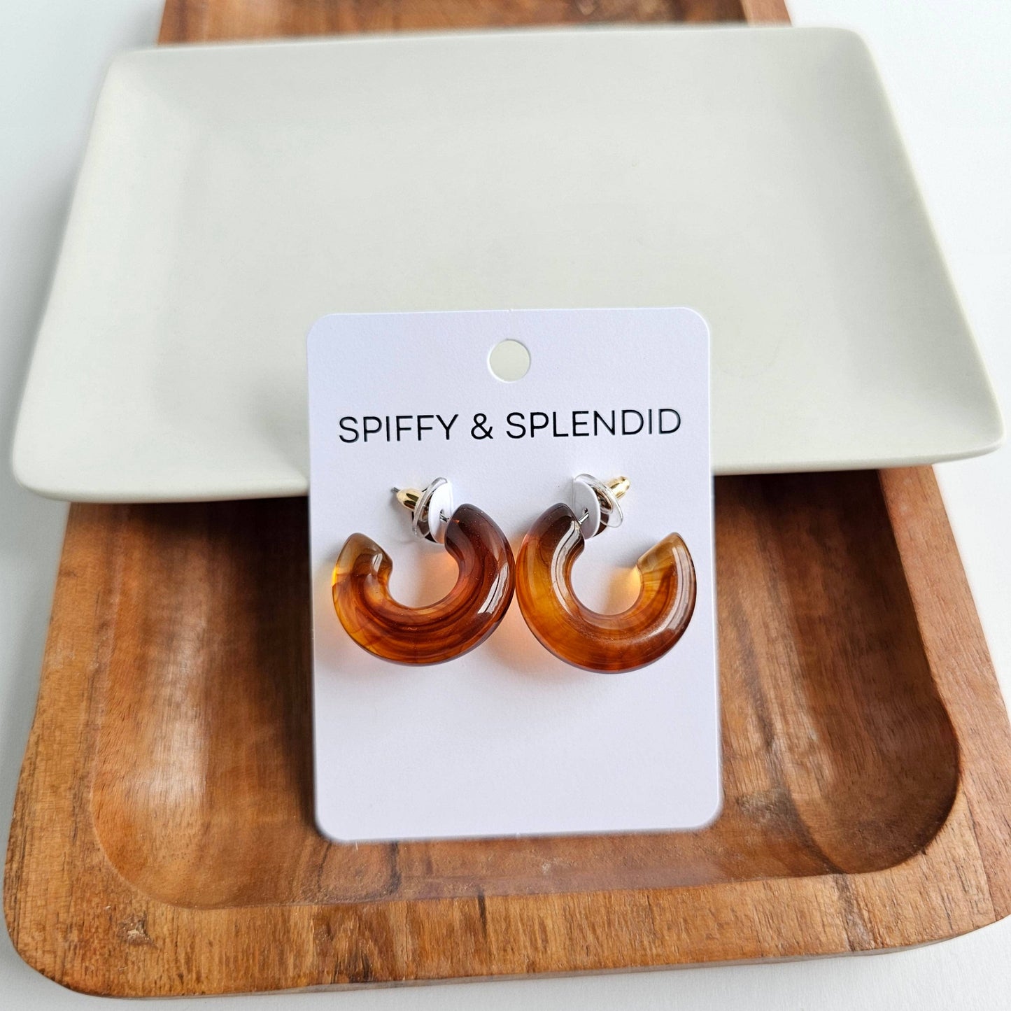 Chloe Hoops - Amber // Jewelry, Earrings, Fall